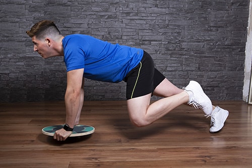 wooden balance board