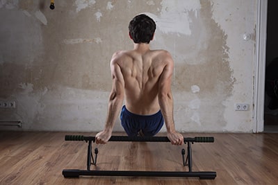 chin up bar for home used by man