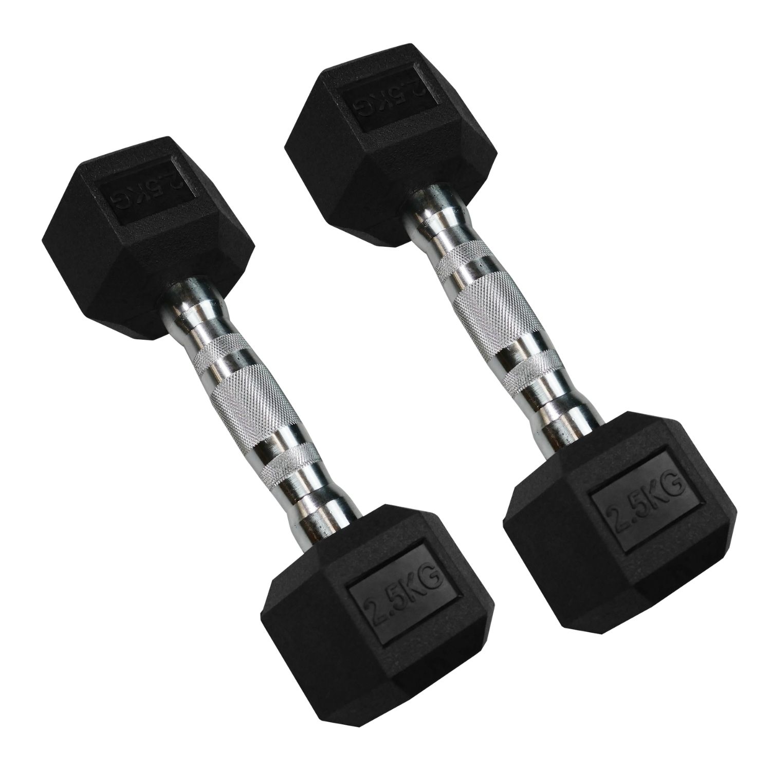 2.5 KG hexagonal dumbbells pair