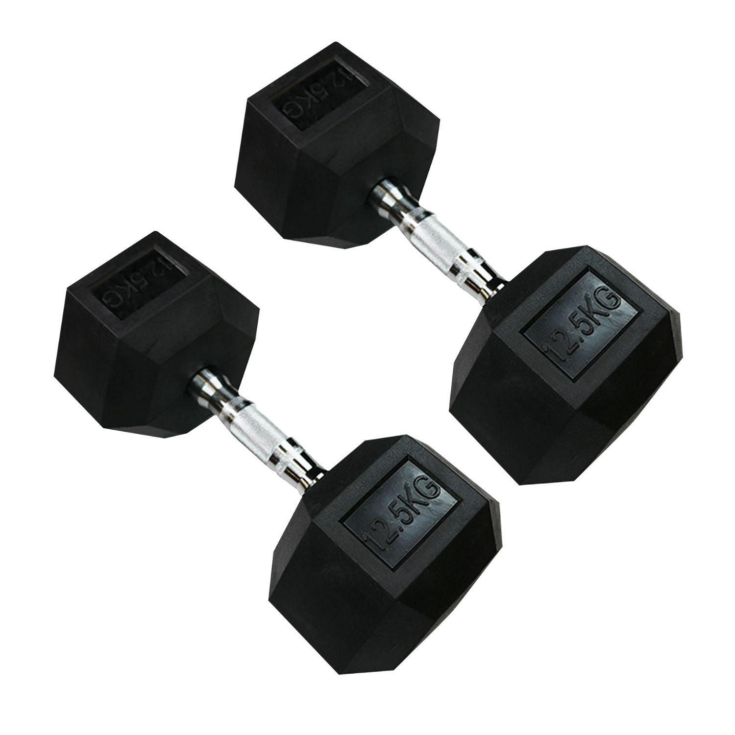 12.5 KG hexagonal dumbbell pair