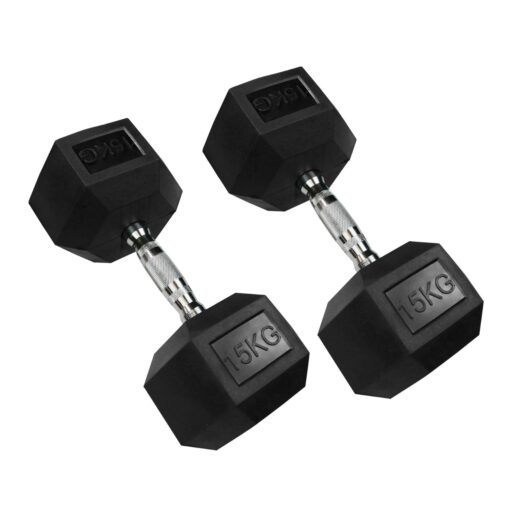 15KG hex dumbbell pair