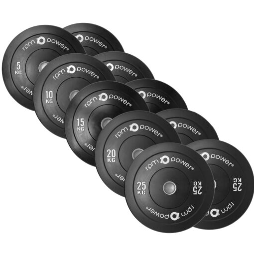 Weight Plates Essential 150kg (Black) (10-Piece Set)