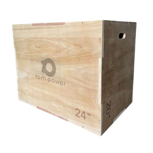 Custom Wooden Plyometric Jump Box - 3 in 1 (20" x 24" x 30")