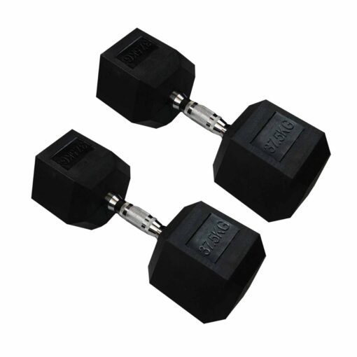 37.5KG HEX DUMBBELLS PAIR