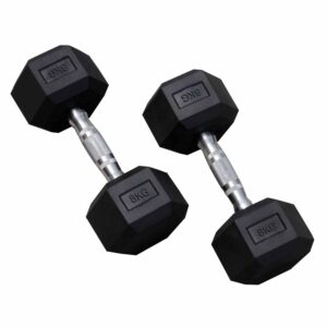 8KG HEX DUMBBELLS PAIR